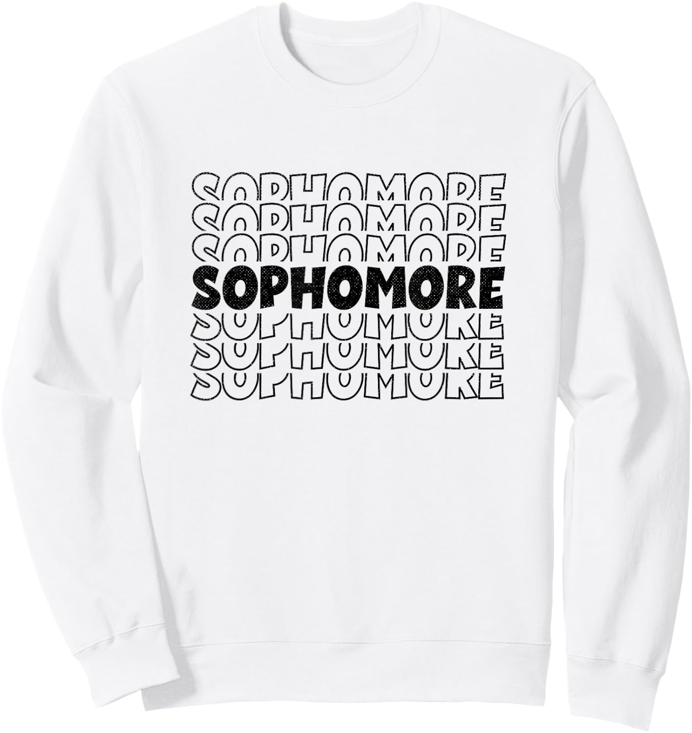 Retro Sophomore Sweatshirt - Sweatshirt | White