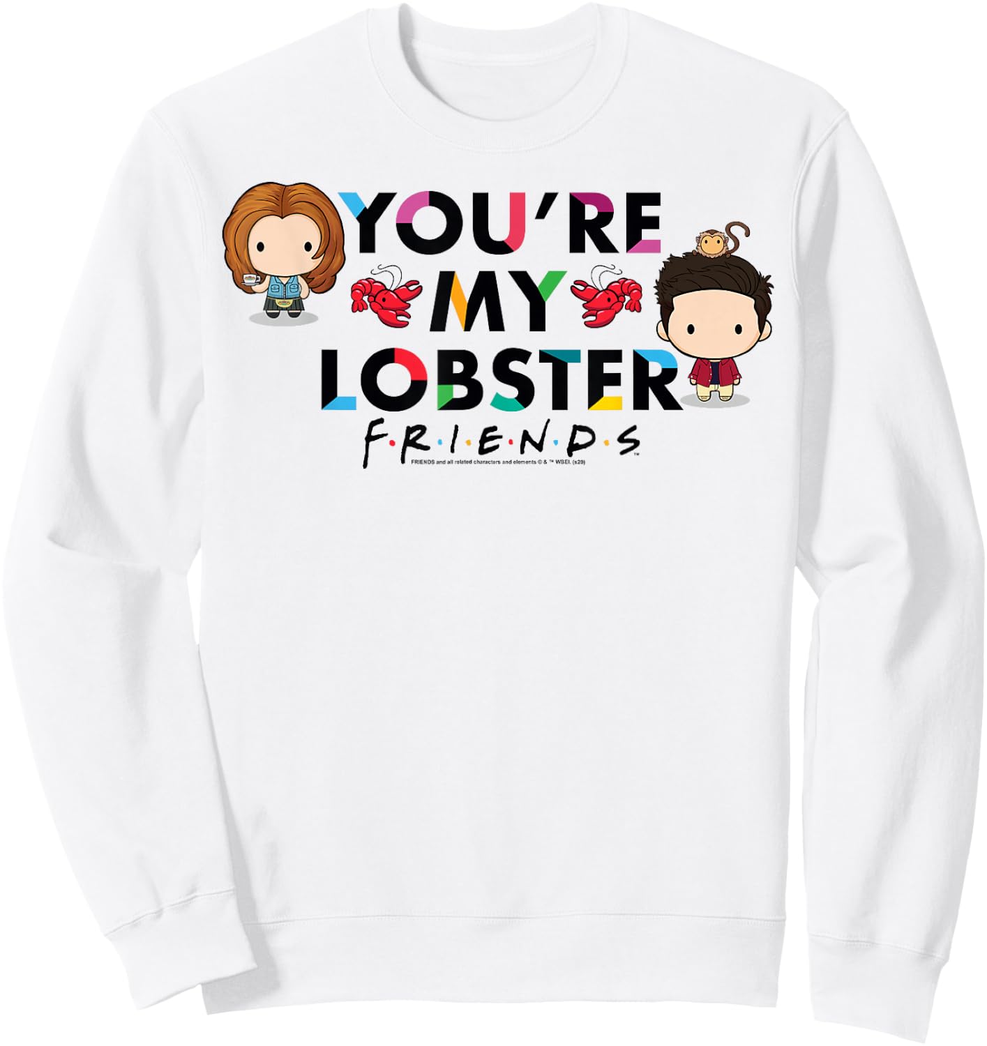 Friends Chibi You're My Lobster Sweatshirt - Sweatshirt | White
