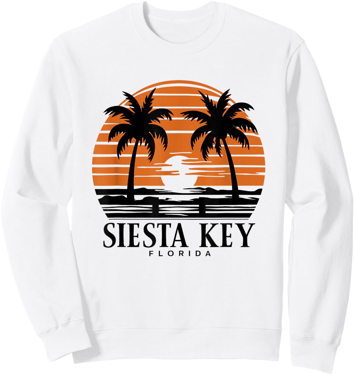 Siesta Key Florida Sweatshirt - Sweatshirt | White