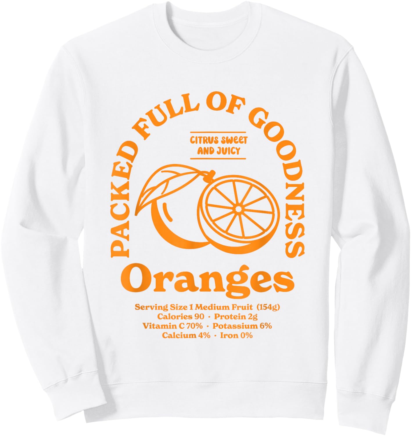 Oranges Sweatshirt - Sweatshirt | White