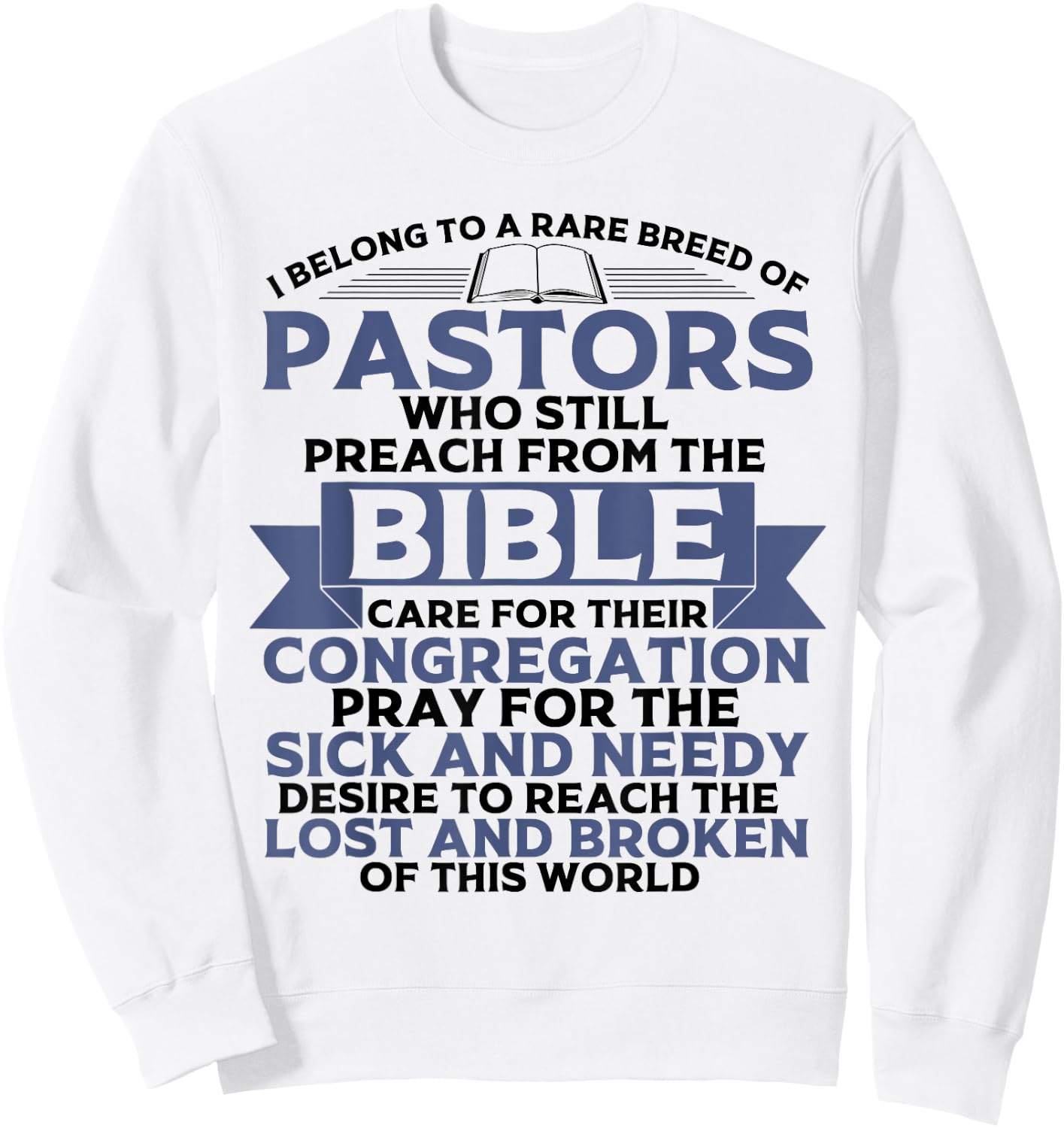 Funny Pastor Appreciation Gift Christian Preacher Men Women Sweatshirt - Sweatshirt | White