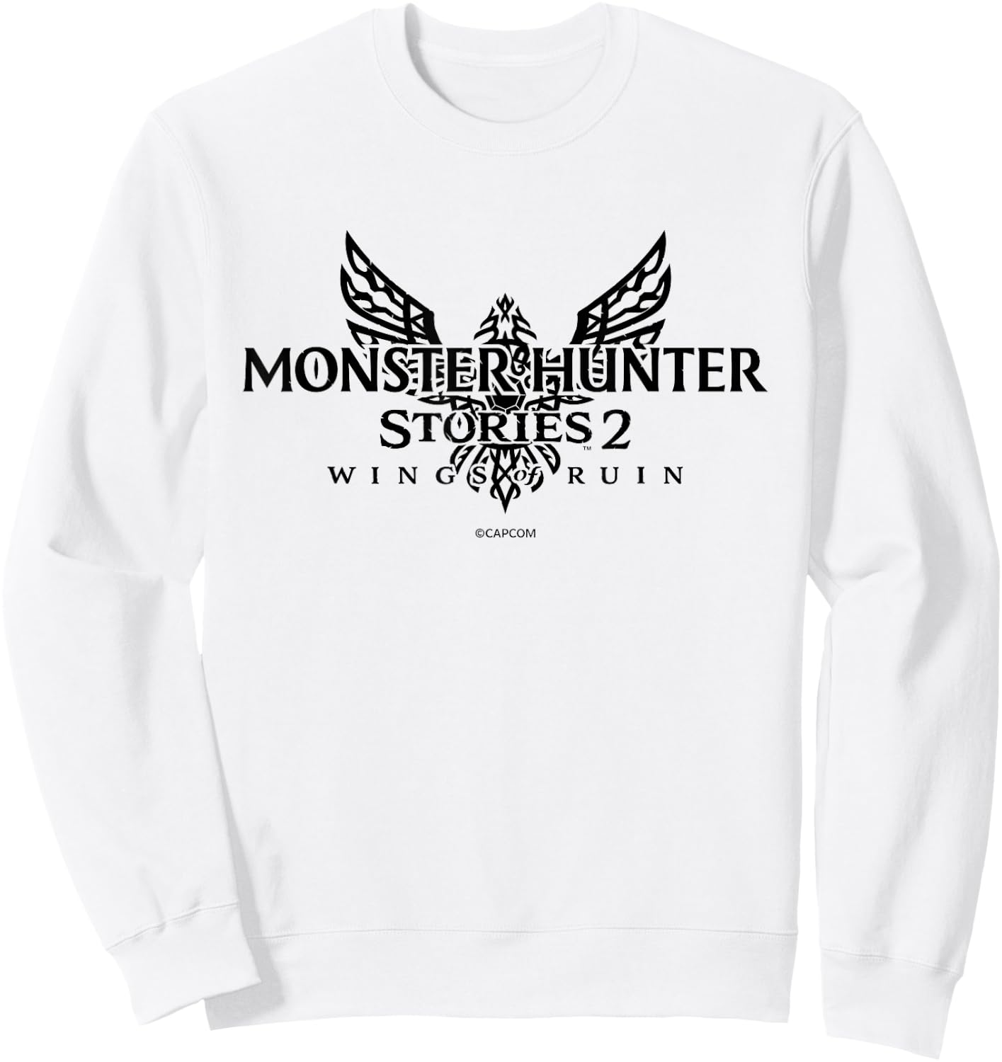 MONSTER HUNTER STORIES 2: WINGS OF RUIN Logo (B) Sweatshirt - Sweatshirt | White