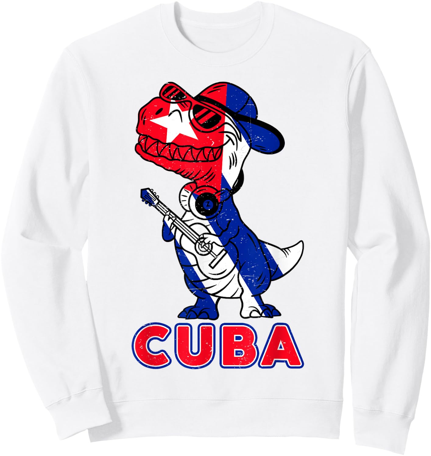 Hispanic Heritage Month Cuba Flag Cuban Toddler Boys Sweatshirt - Sweatshirt | White