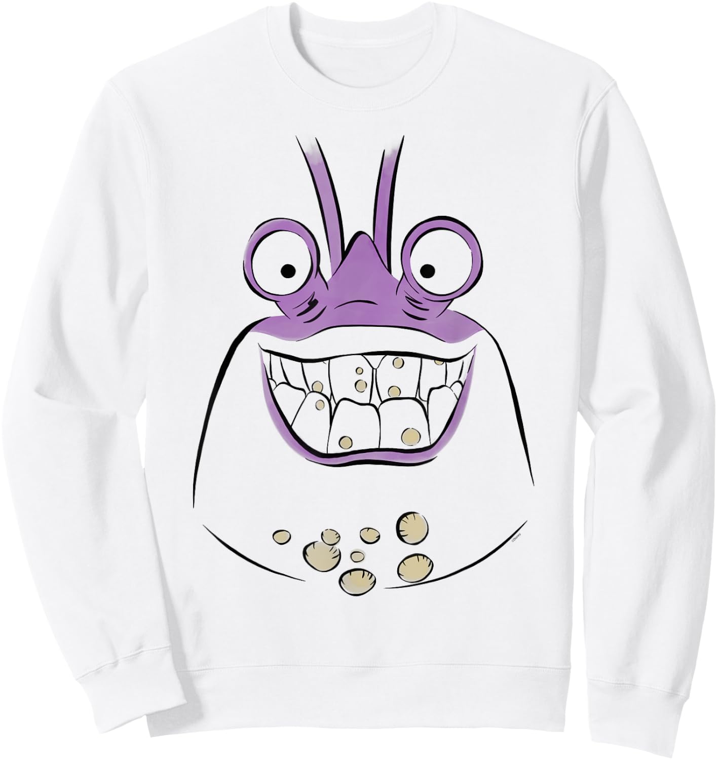 Disney Moana Tamatoa Crab Villain Big Face Costume Sweatshirt - Sweatshirt | White
