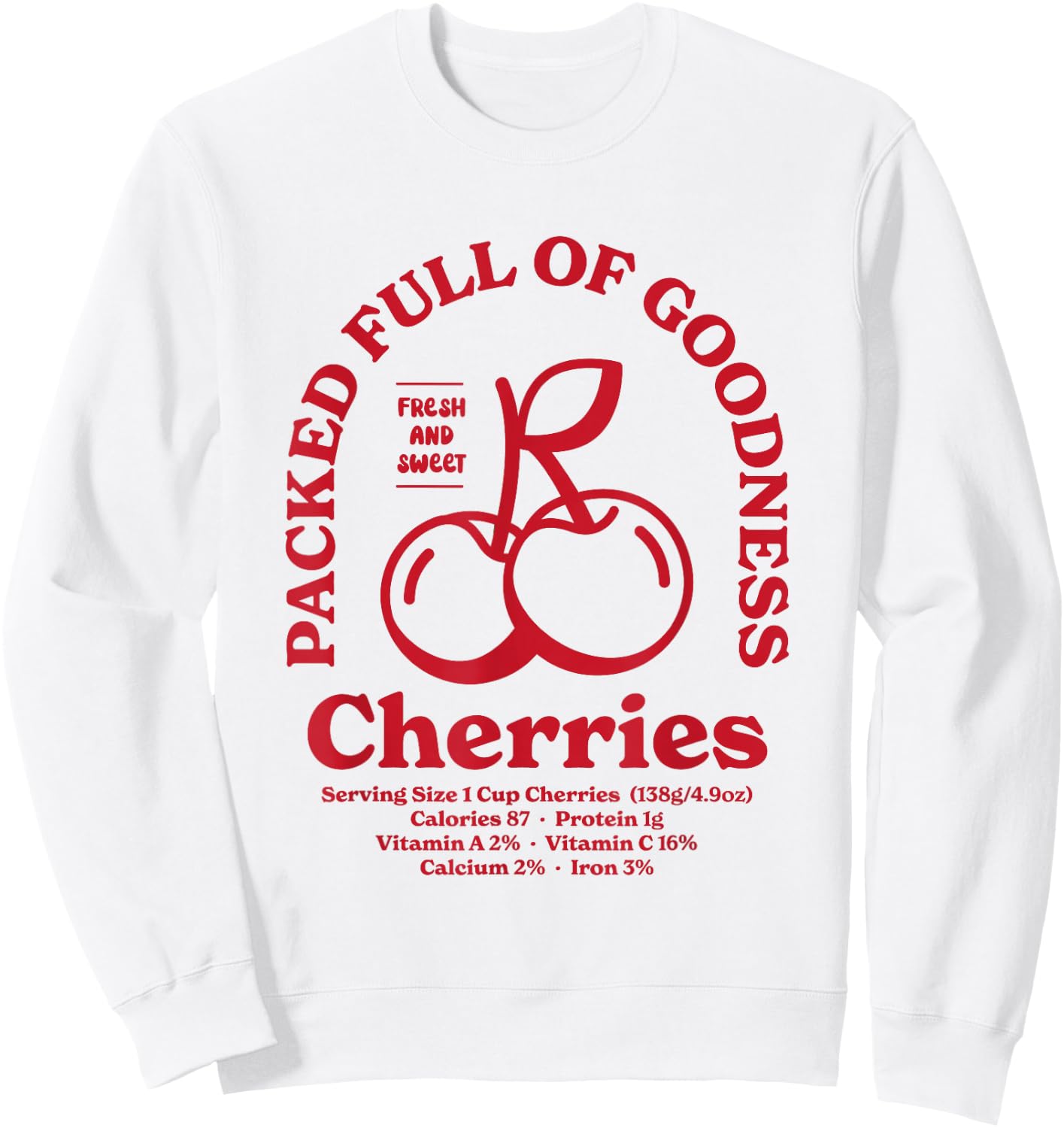 Cherries Sweatshirt - Sweatshirt | White