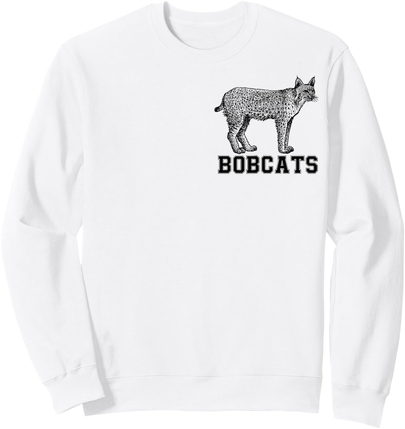 Cool Bobcat Shirt Wildlife Sprit Animal Kids Toddler Boys Sweatshirt - Sweatshirt | White