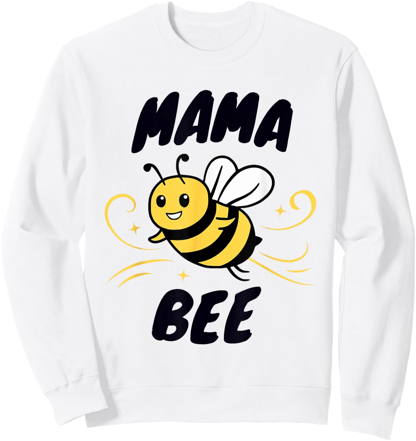 Family Bee Shirts Mom Mama Bee Themed Birthday Party Sweatshirt - Sweatshirt | White