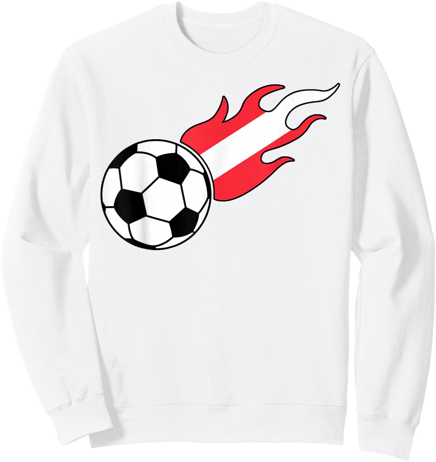 Austrian Flag Austria Soccer Lover Sweatshirt - Sweatshirt | White