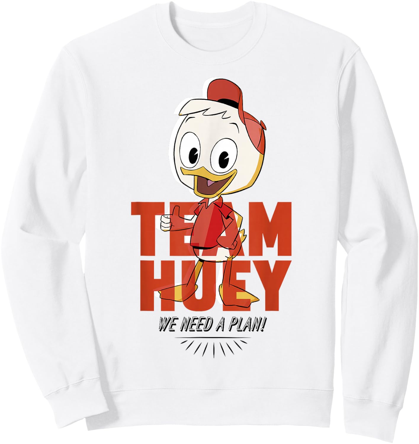 Disney DuckTales Team Huey We Need A Plan Sweatshirt - Sweatshirt | White