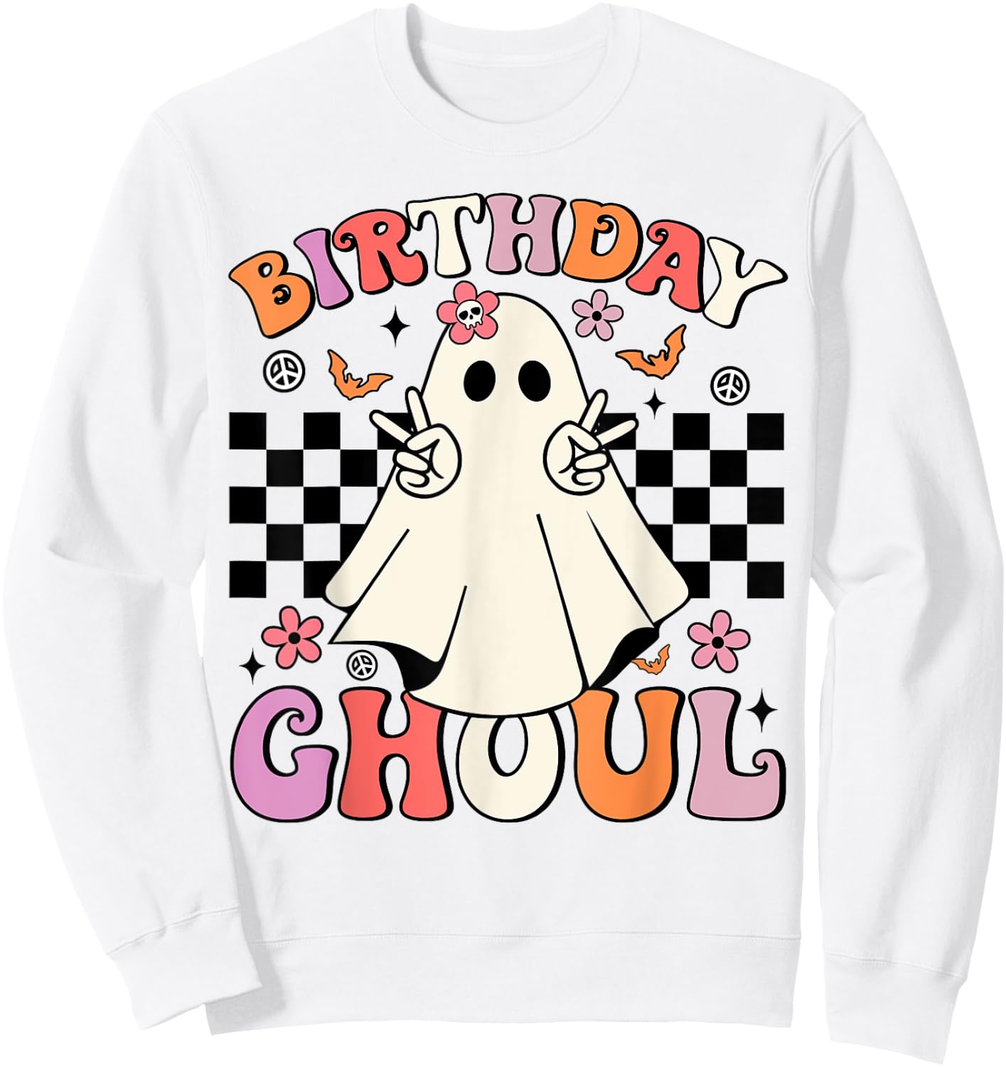 Halloween Birthday Ghoul Party Anniversary Booday Women Girl Sweatshirt - Sweatshirt | White