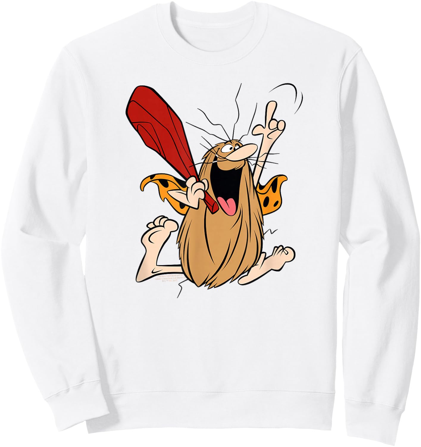 Captain Caveman Captain Caveman Unga Bunga Sweatshirt - Sweatshirt | White
