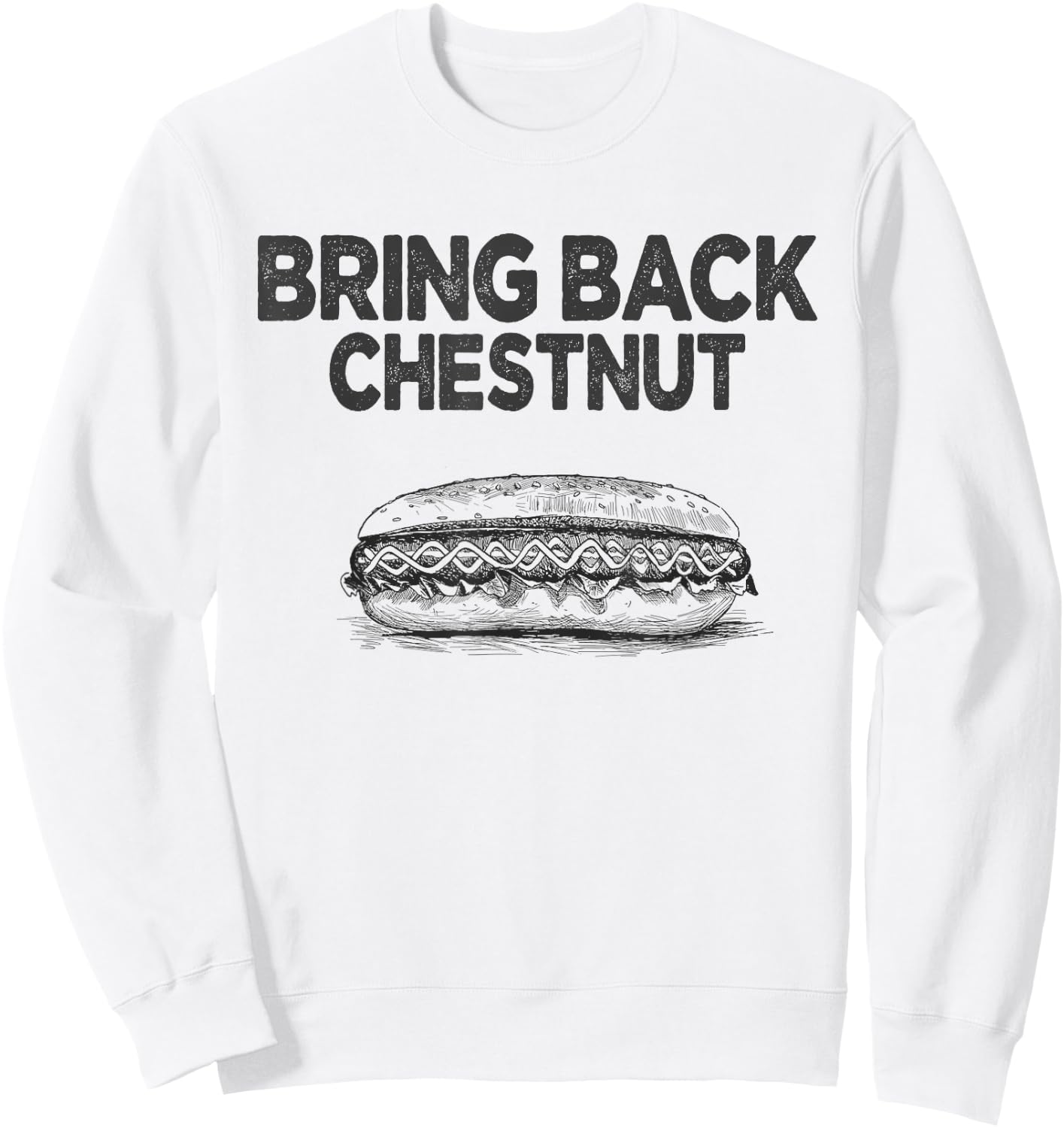 Bring Back Chestnut- Winner Sweatshirt - Sweatshirt | White