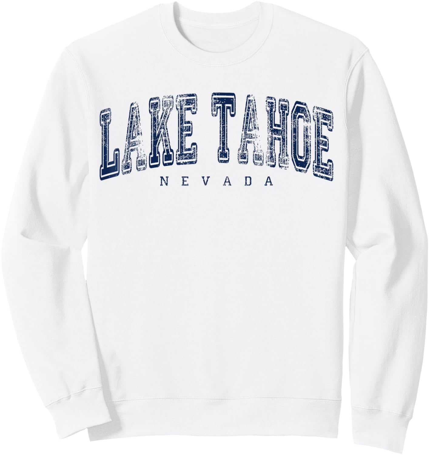 Lake Tahoe Nevada Vintage Retro US City State Travel Sweatshirt - Sweatshirt | White