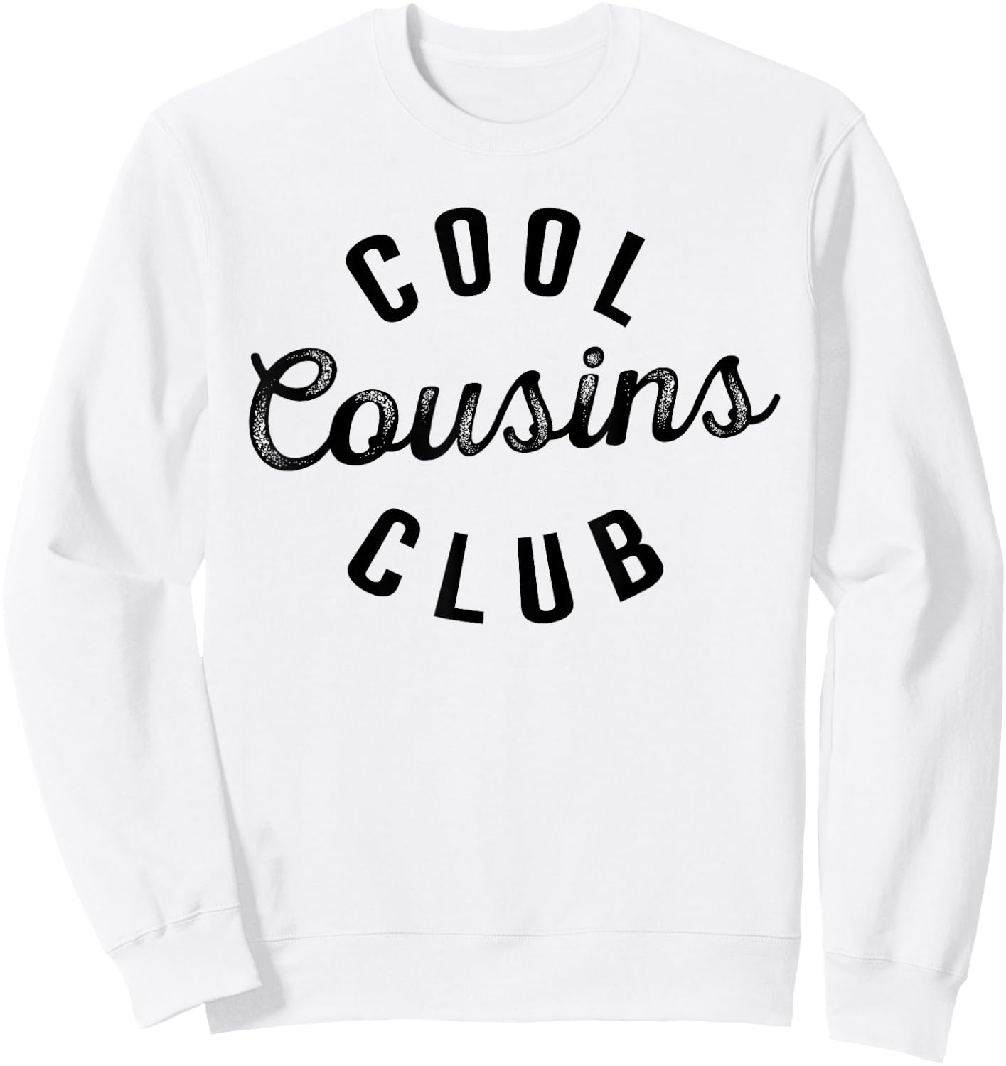 Cool Cousin Club retro Cousin Matching Family Crew sqaud Sweatshirt - Sweatshirt | White