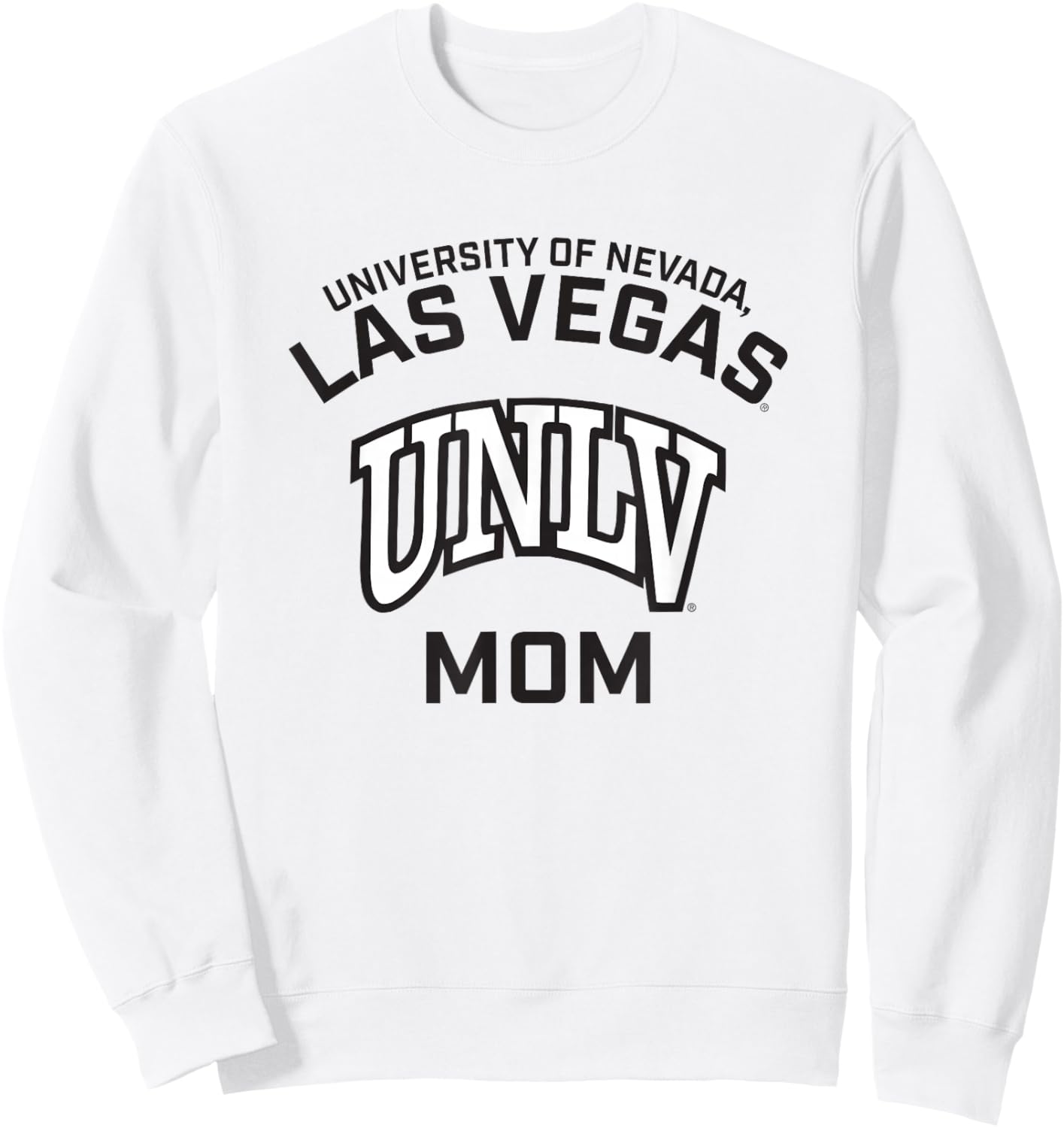 Nevada Las Vegas UNLV Rebels Arched Mom Sweatshirt - Sweatshirt | White