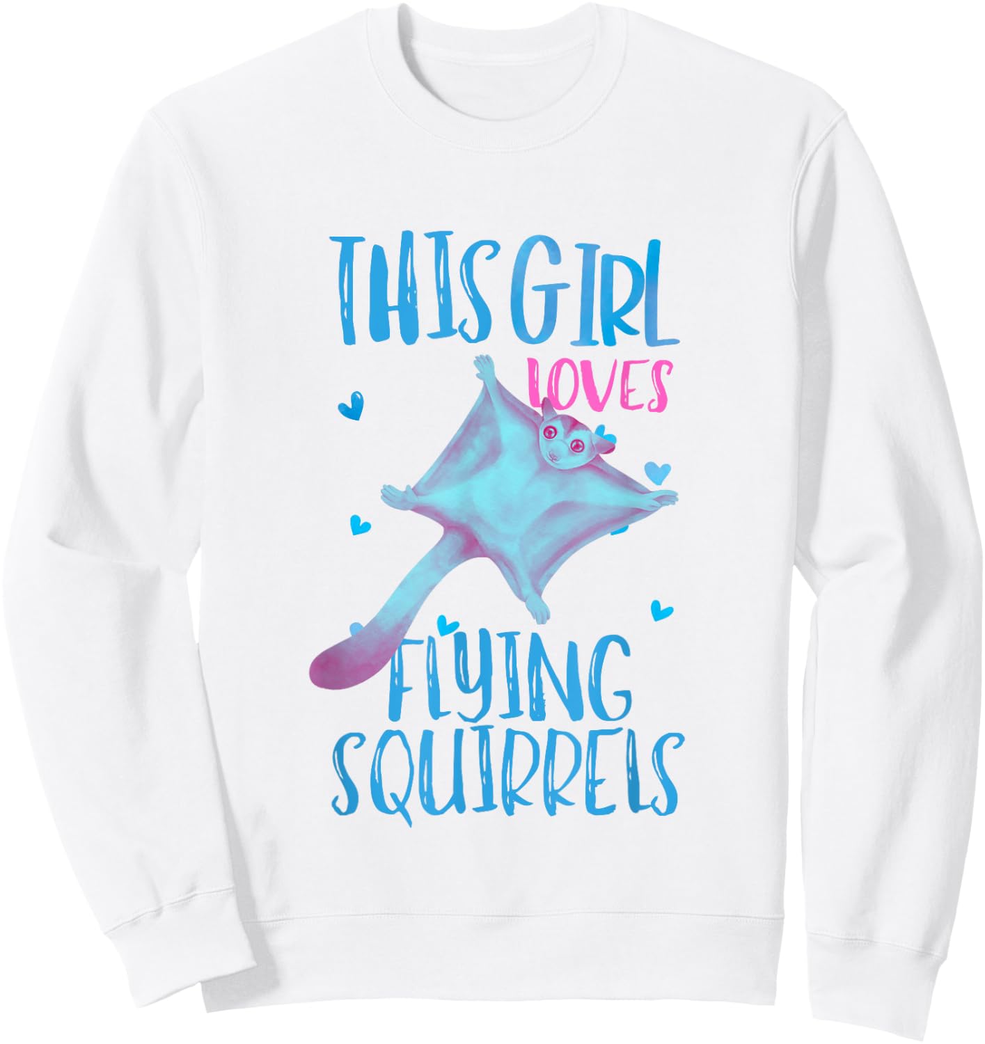 Flying Squirrel Shirt Girl Animal Lover Flying Squirrels Sweatshirt - Sweatshirt | White