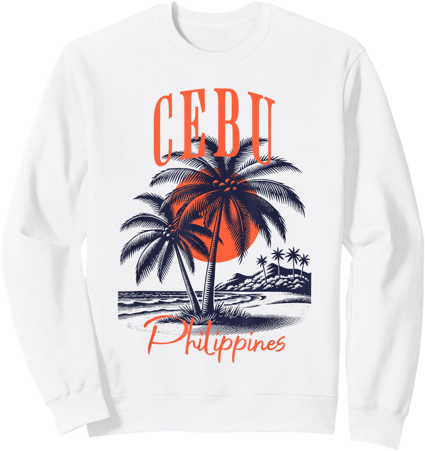 Mabuhay Cebu Philippines, Filipino , Small Sweatshirt - Sweatshirt | White