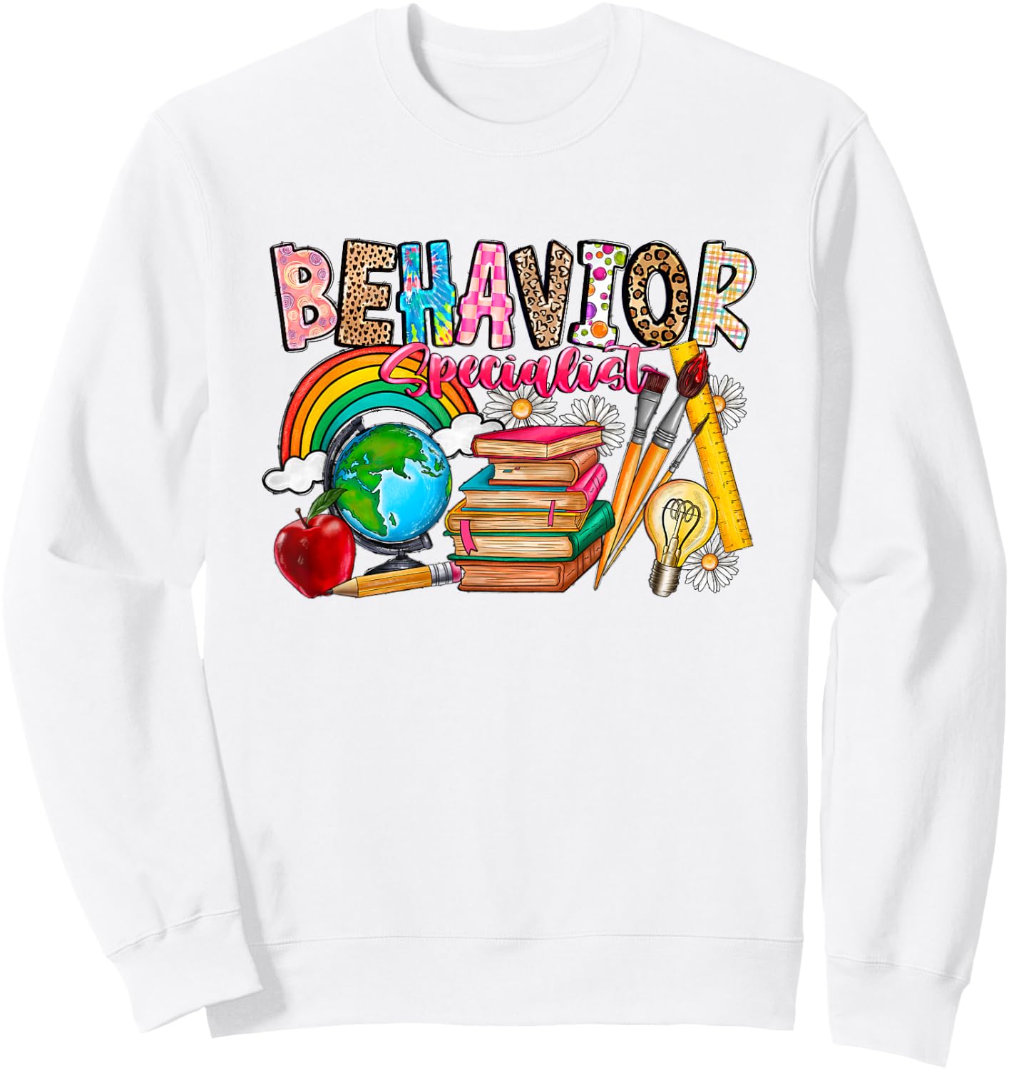 Behavior Specialist 100 Days Of School Back To School Women Sweatshirt - Sweatshirt | White