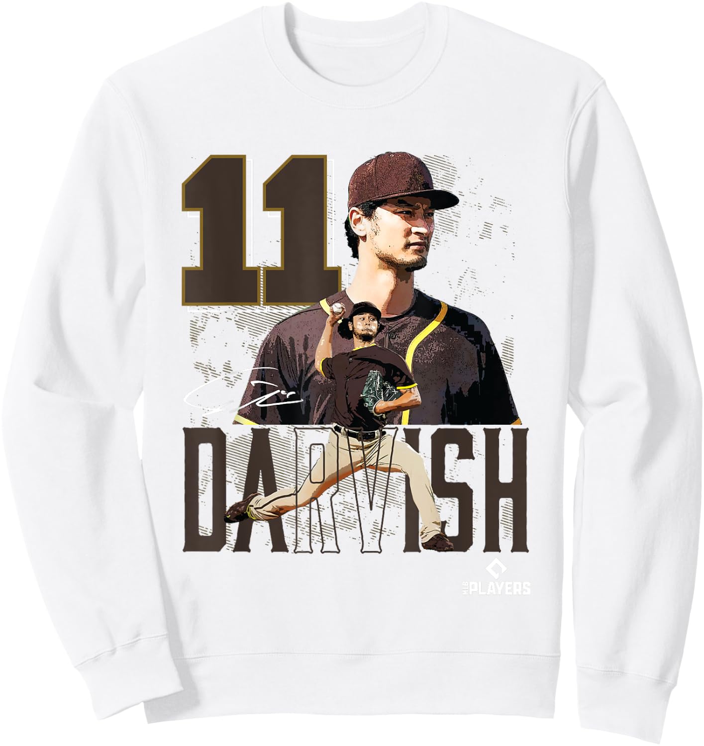 Yu Darvish | San Diego Baseball Players | MLBYDH3003 Sweatshirt - Sweatshirt | White
