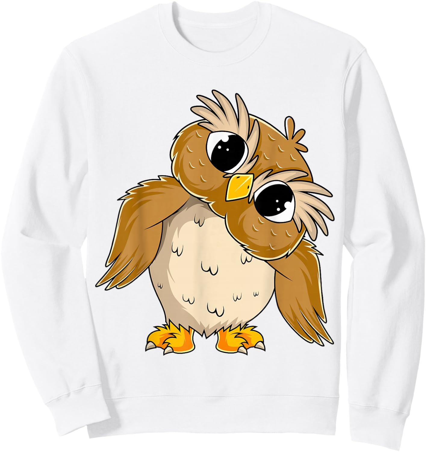 Owl Lover Women Kids Girl Sweatshirt - Sweatshirt | White