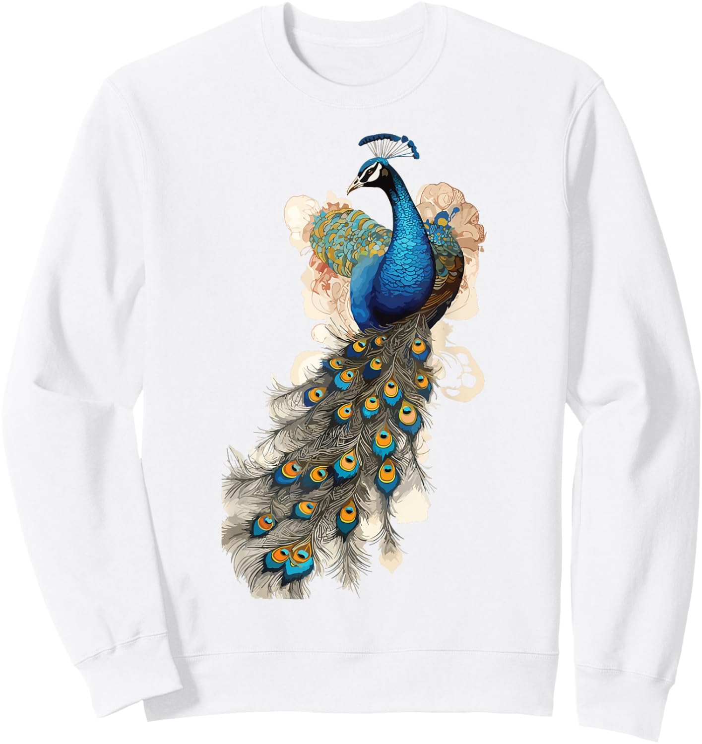 Peacock Feather Peahen Bird Animal Peacocks Lover Sweatshirt - Sweatshirt | White