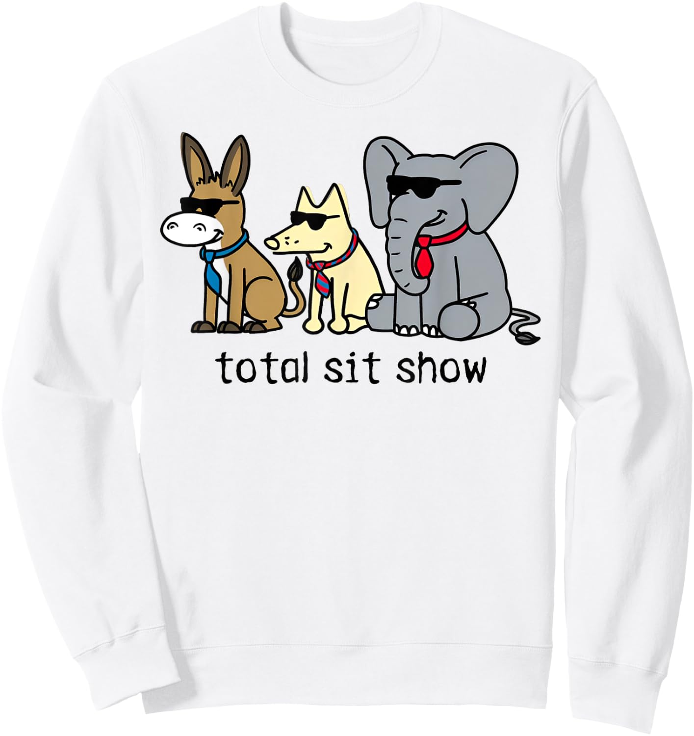 Total Sit Show Sweatshirt - Sweatshirt | White