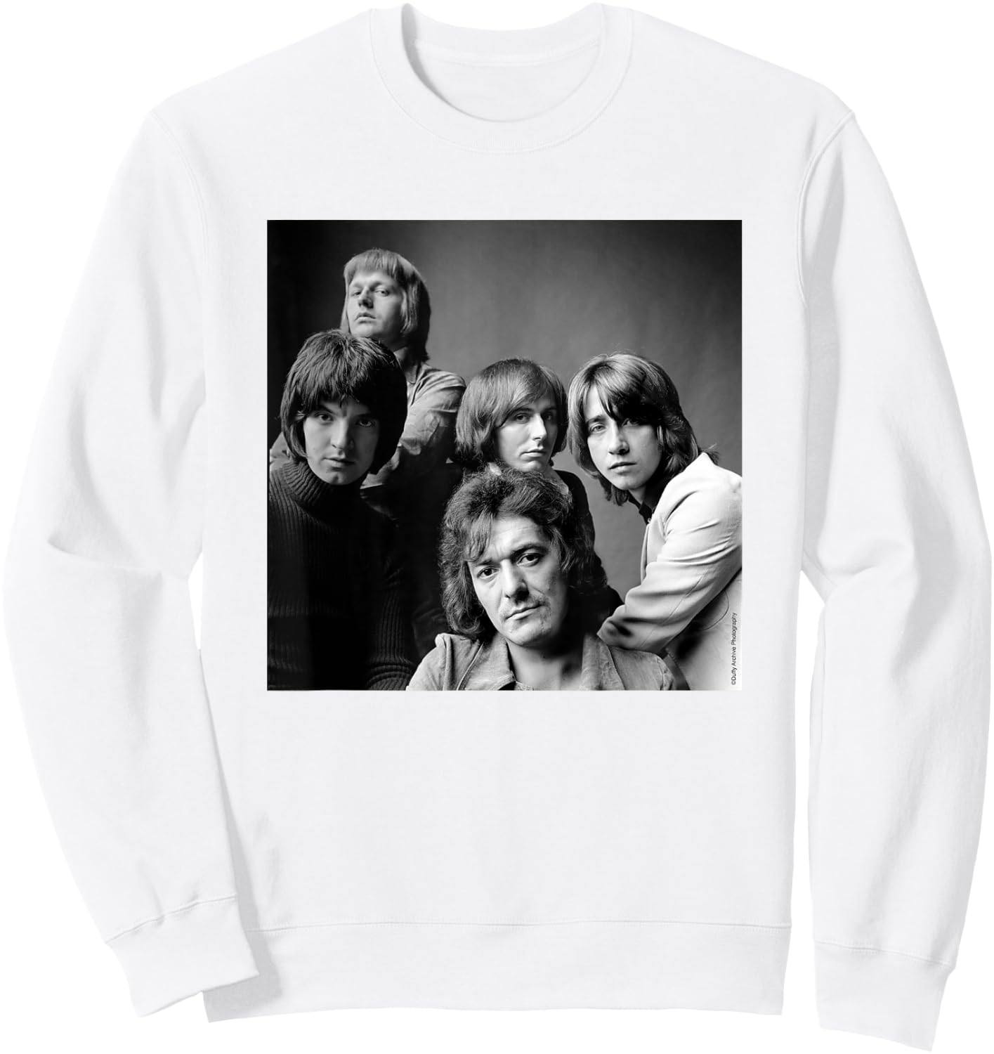 Duffy Archive Photography The Hollies Band Portrait 1972 Sweatshirt - Sweatshirt | White