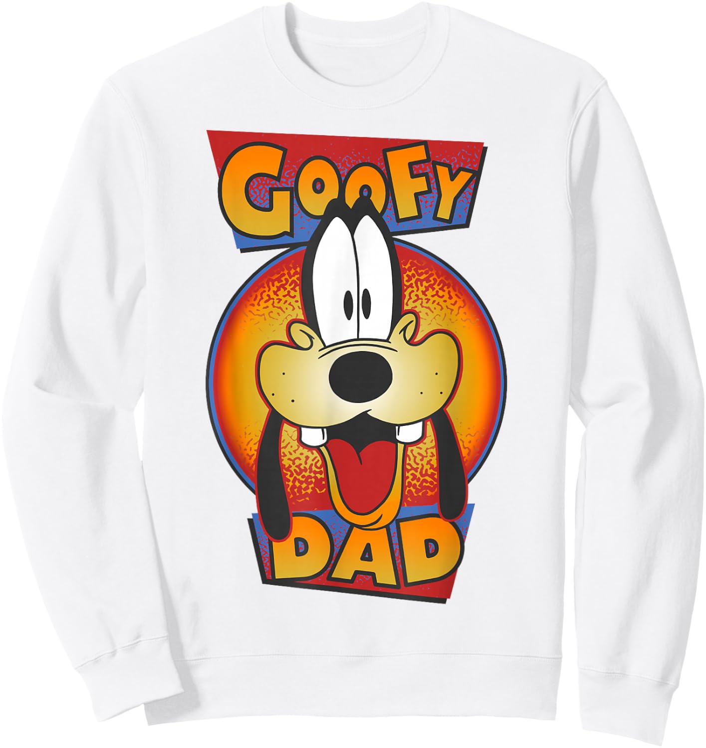 Disney A Goofy Movie Father's Day Goofy Dad Big Face Sweatshirt - Sweatshirt | White