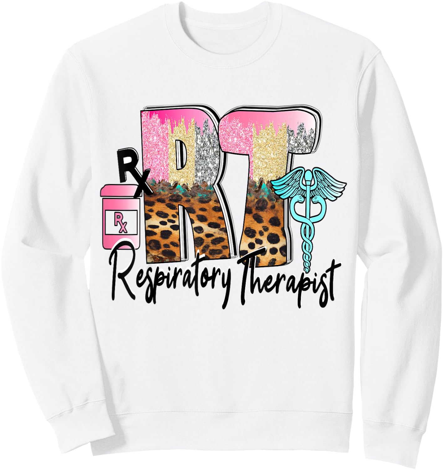 Registered Respiratory Therapist RT Care Week Pulmonologist Sweatshirt - Sweatshirt | White