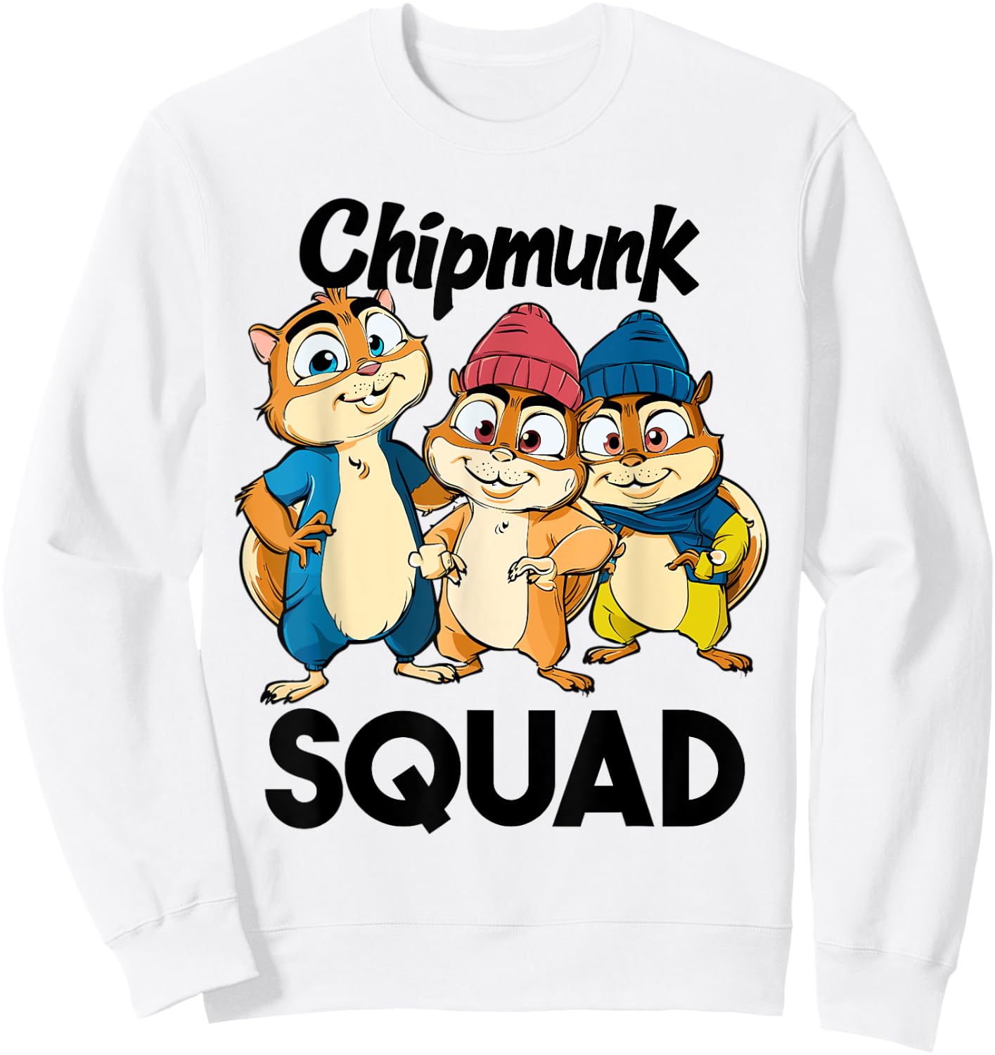 Chipmunk Squad for Chipmunk Lover Shirt Cool Chipmunk Sweatshirt - Sweatshirt | White