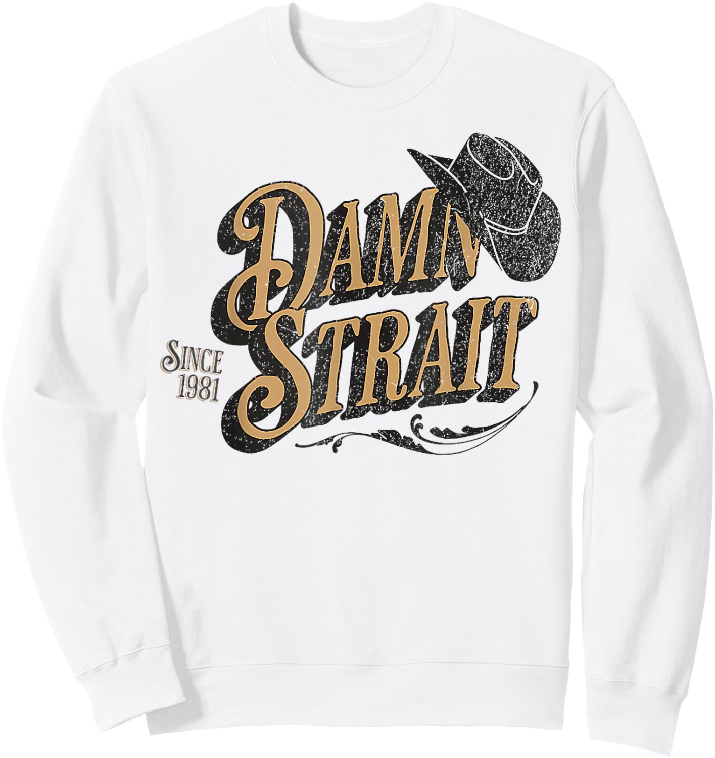 Damn Strait Sweatshirt - Sweatshirt | White