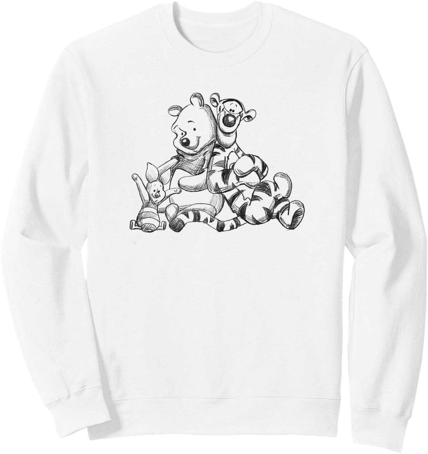 Winnie The Pooh - Tigger Piglet Pooh Group Sweatshirt - Sweatshirt | White