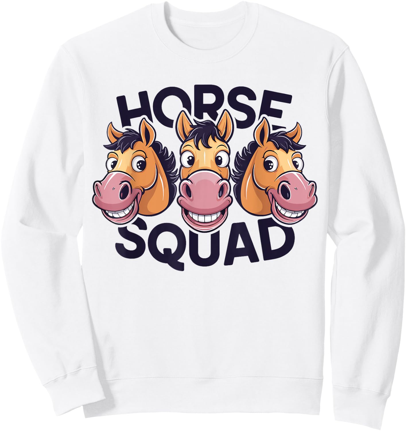 Horse Squad for Horse Lover Shirt | Cool Horse Sweatshirt - Sweatshirt | White