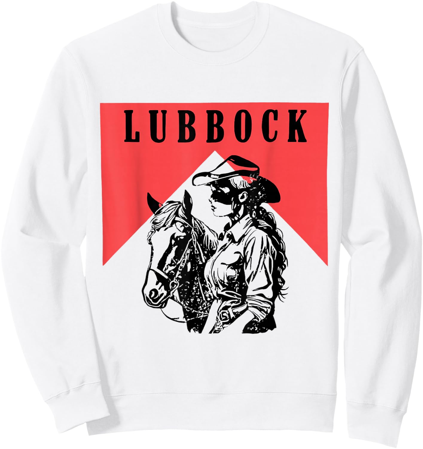 Lubbock Vintage West Texas Sweatshirt - Sweatshirt | White