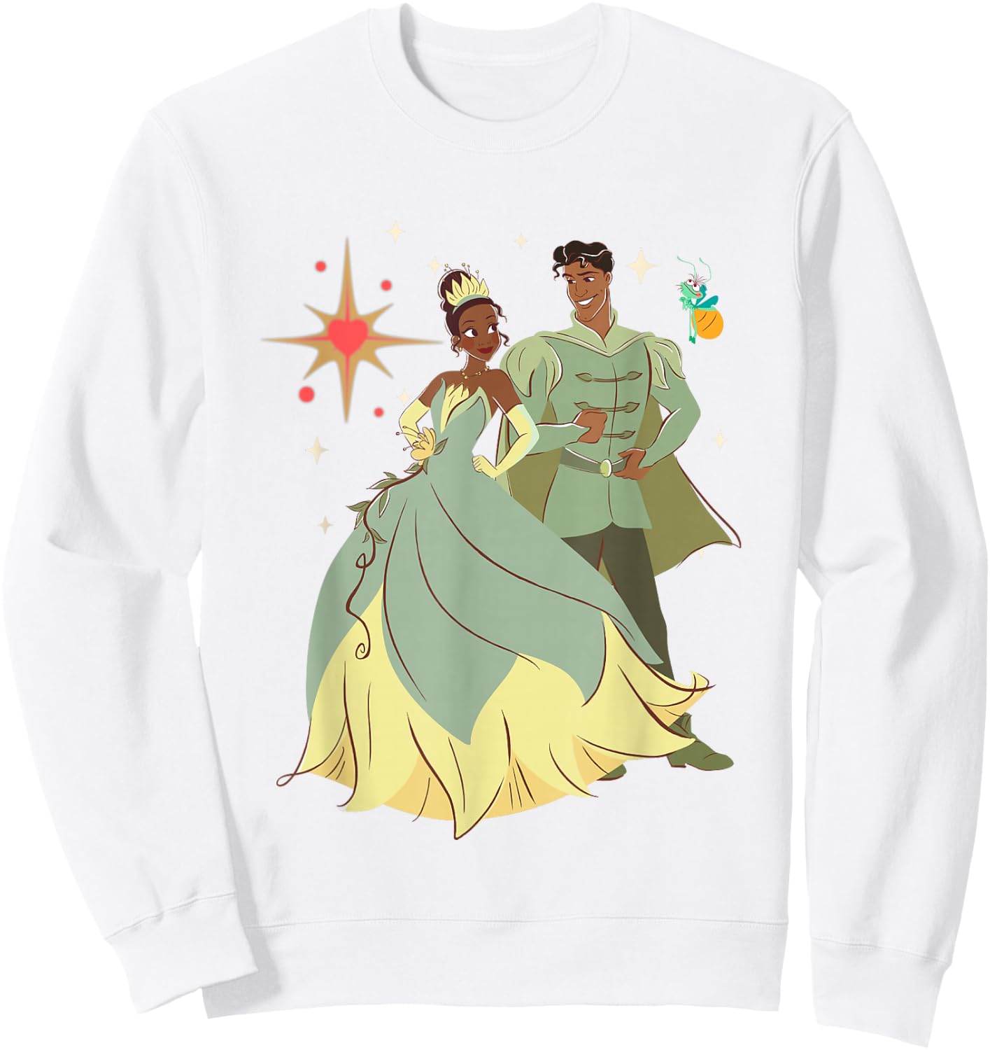 Disney The Princess And The Frog Valentine's Day Portrait Sweatshirt - Sweatshirt | White