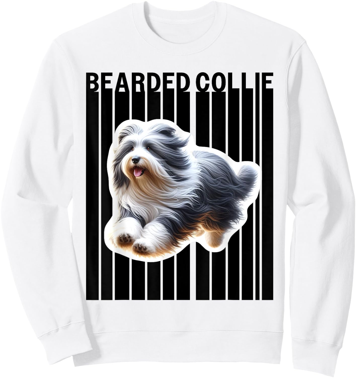 Bearded Collie dog lovers Sweatshirt - Sweatshirt | White