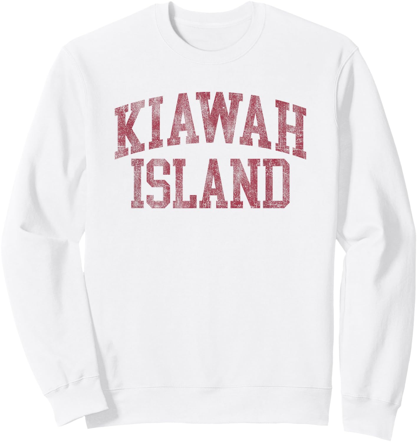 Kiawah Island South Carolina Souvenir Retro Preppy Throwback Sweatshirt - Sweatshirt | White
