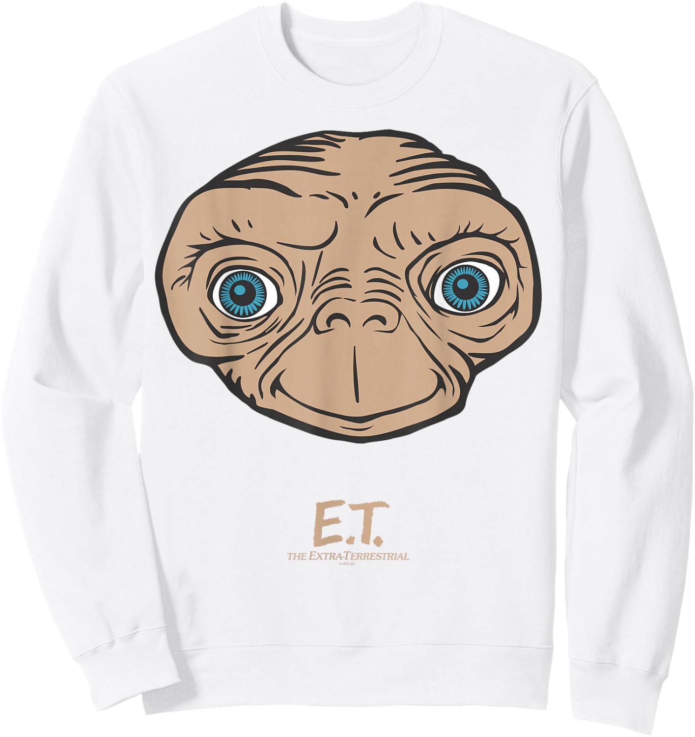 E.T. the Extra-Terrestrial Big Face Sweatshirt - Sweatshirt | White