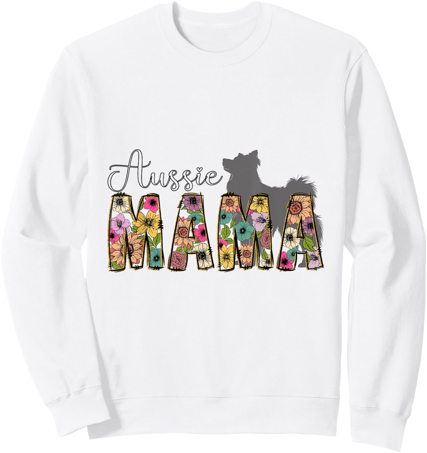 Australian Shepherd Aussie Dog Men Women Kids Sweatshirt - Sweatshirt | White