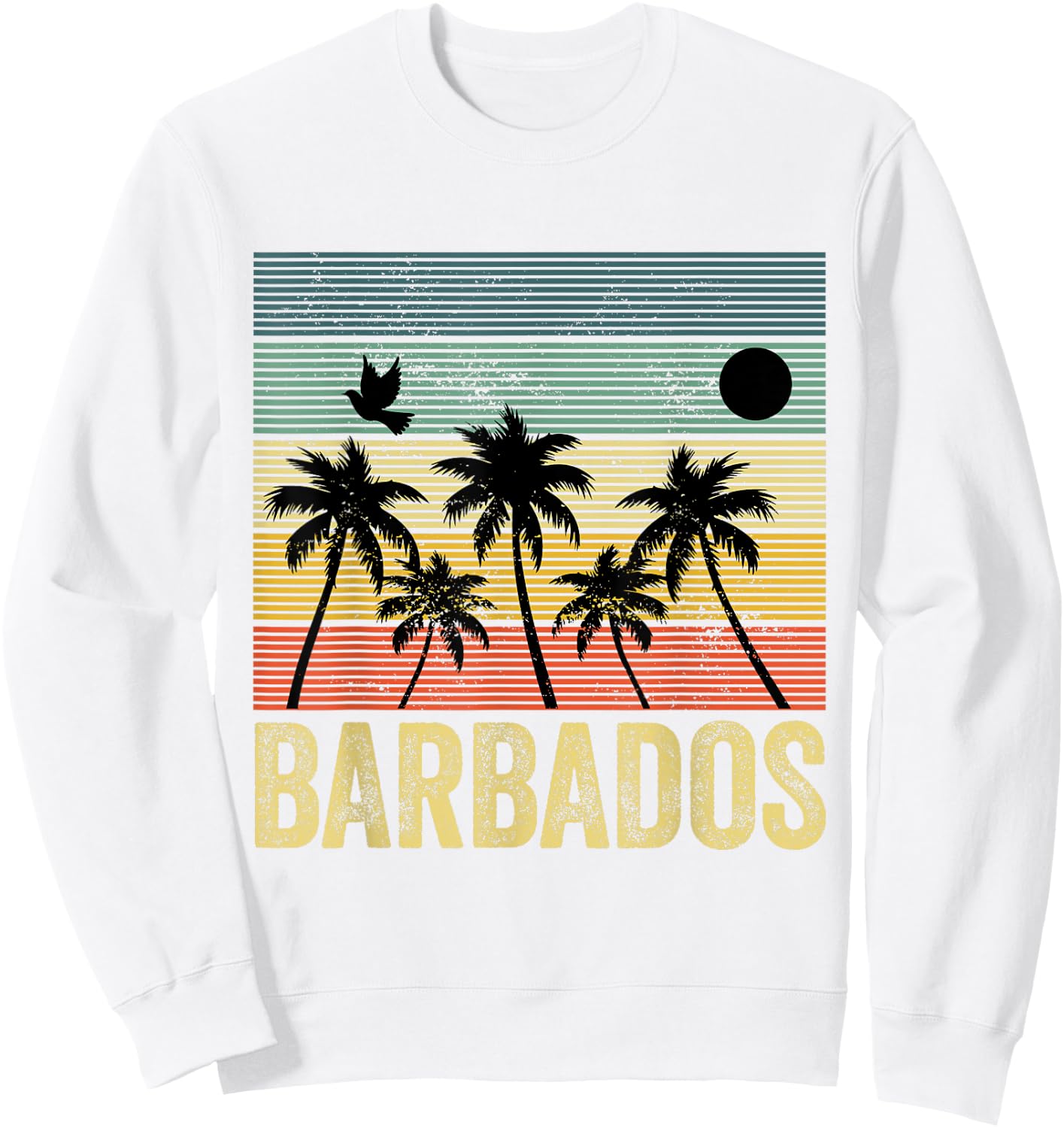 The Barbados Souvenir Barbadians Bajan Travel Men Women Boy Sweatshirt - Sweatshirt | White