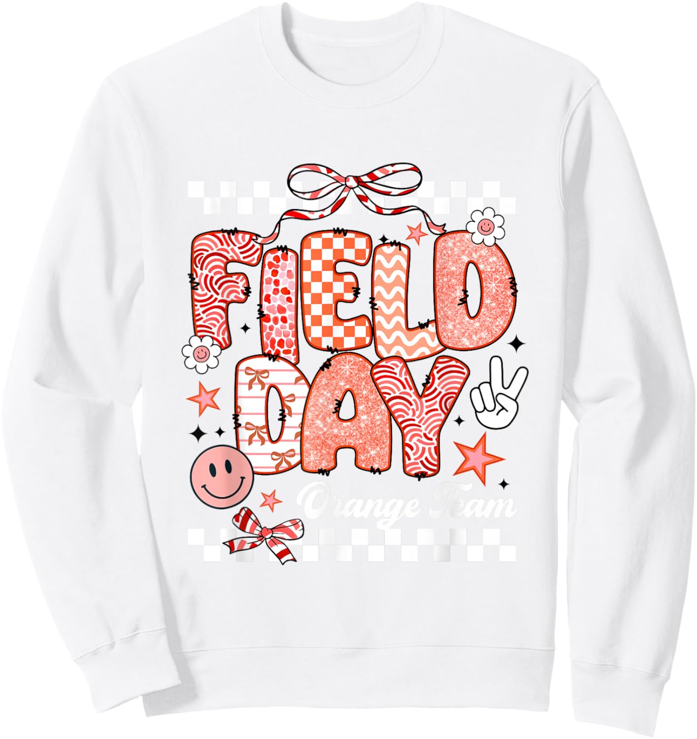 Orange Team Field Day 2026 Let The Games Begin Teacher Kids Sweatshirt - Sweatshirt | White