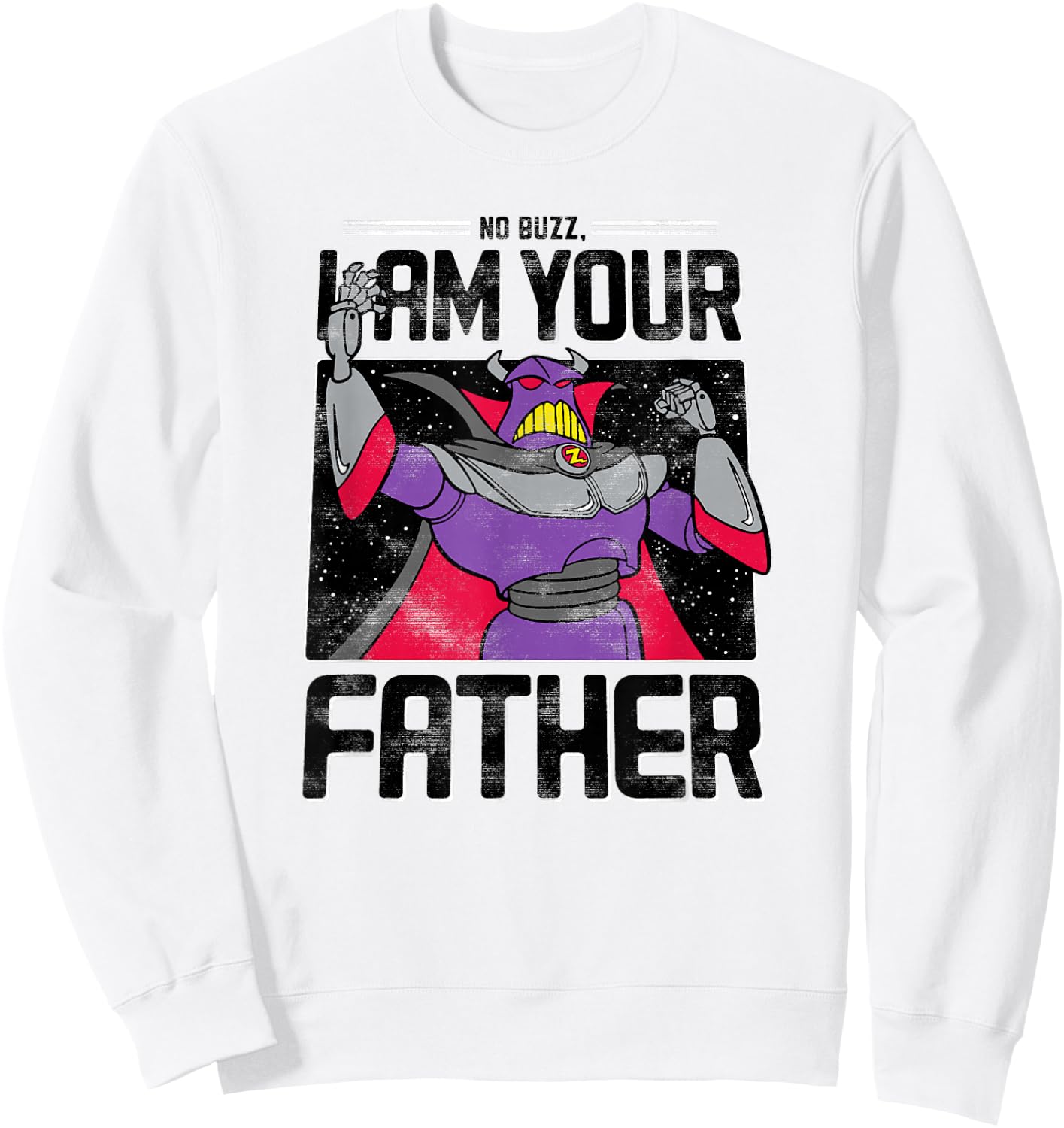 Disney Pixar Toy Story Zurg I am Your Father Sweatshirt - Sweatshirt | White