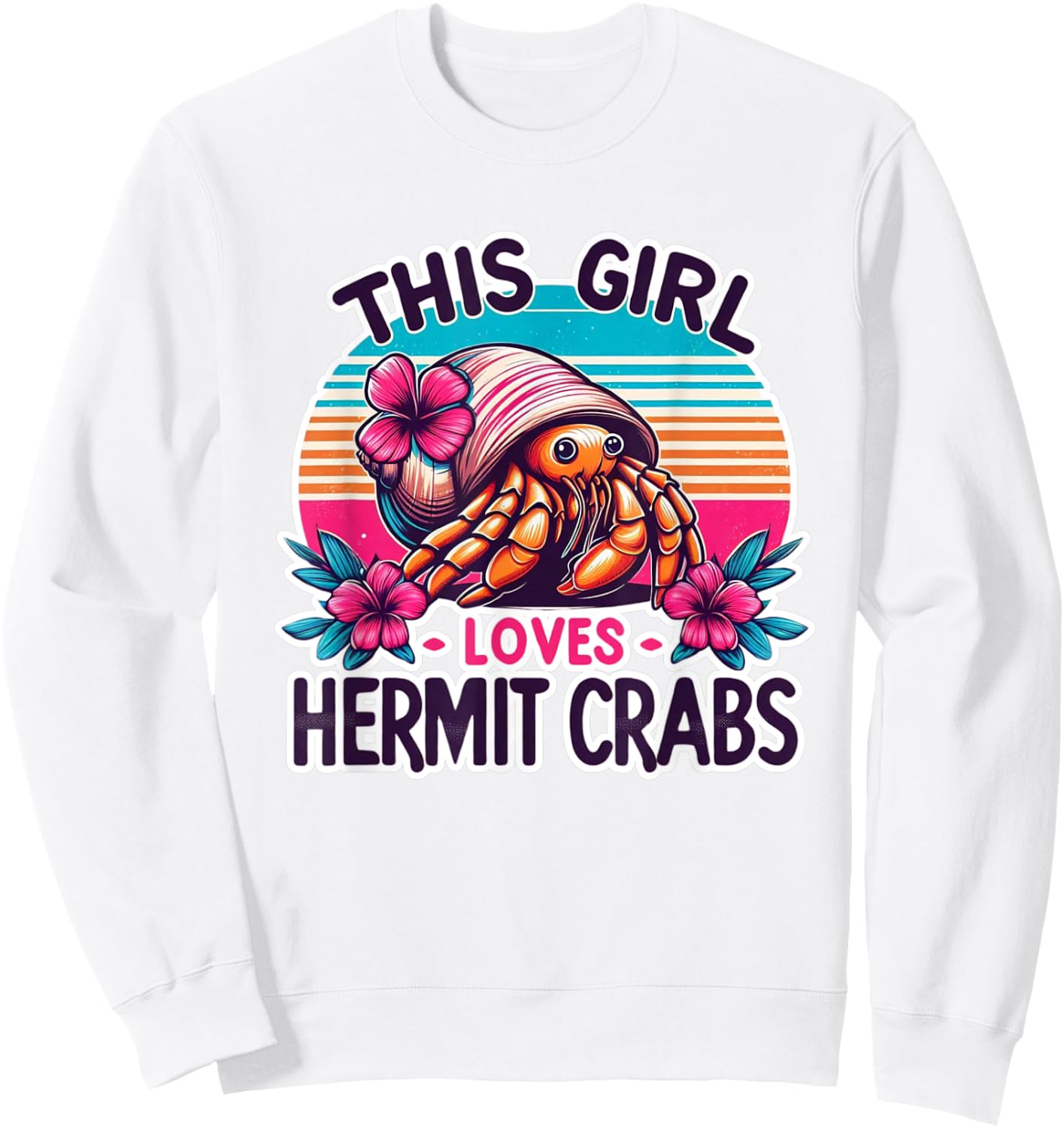 Hermit Crab Lover Shirt Ocean Animal Pet Hermit Crabs Sweatshirt - Sweatshirt | White
