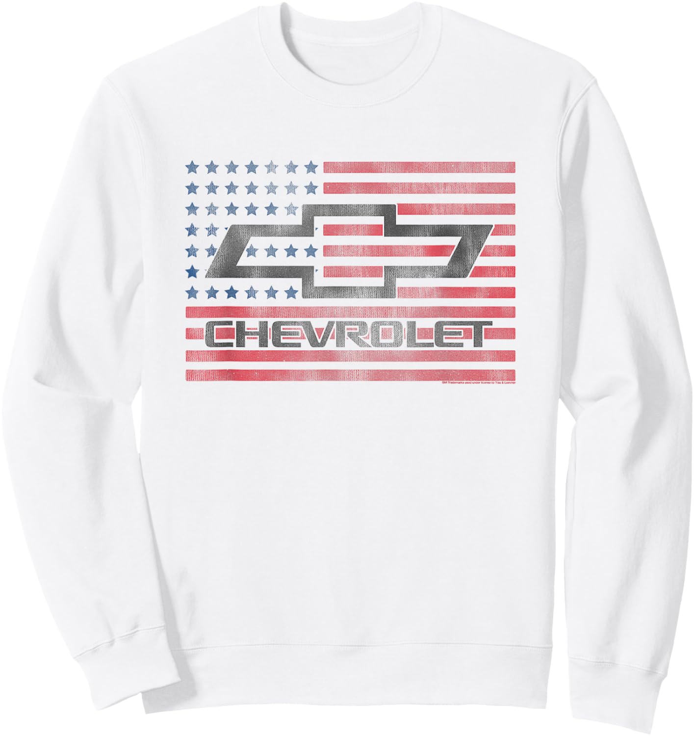 Chevrolet American Flag | #32698 Sweatshirt - Sweatshirt | White