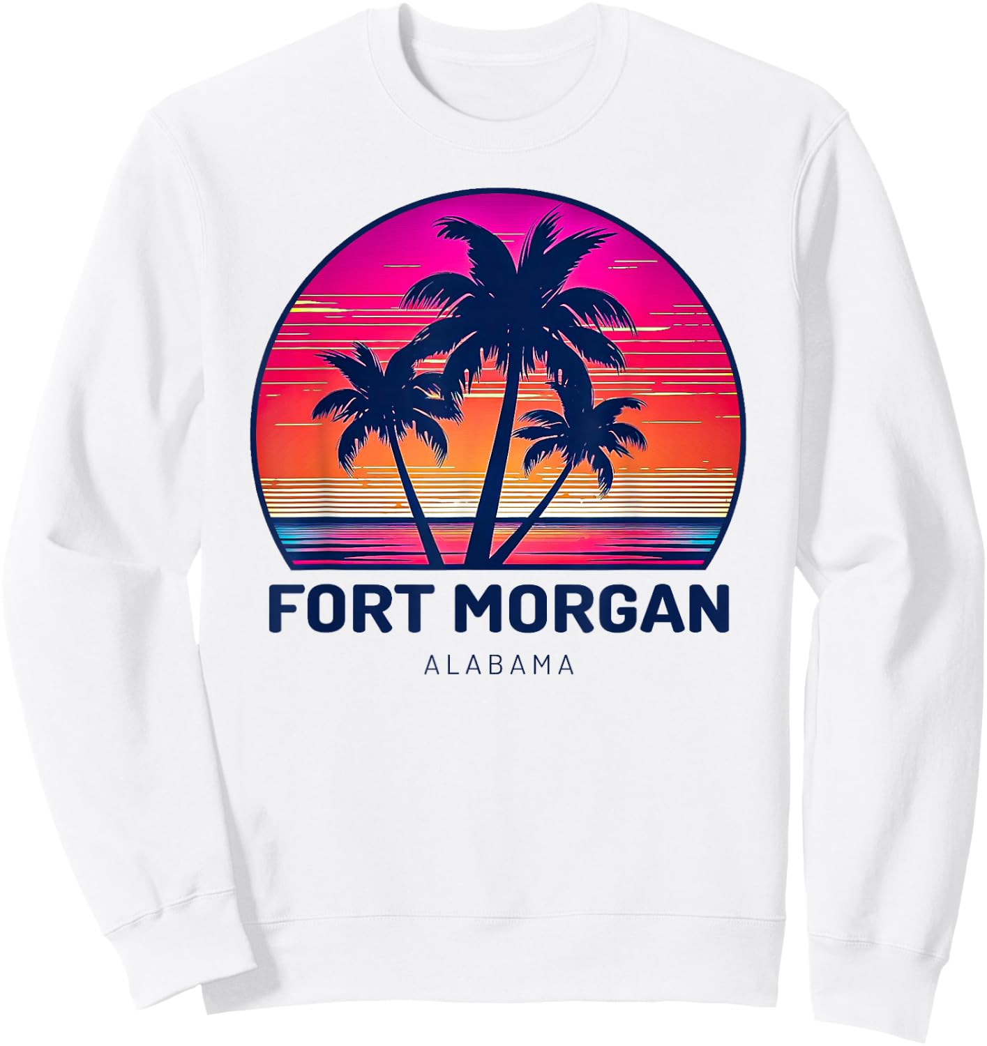 Fort Morgan Alabama Sweatshirt - Sweatshirt | White