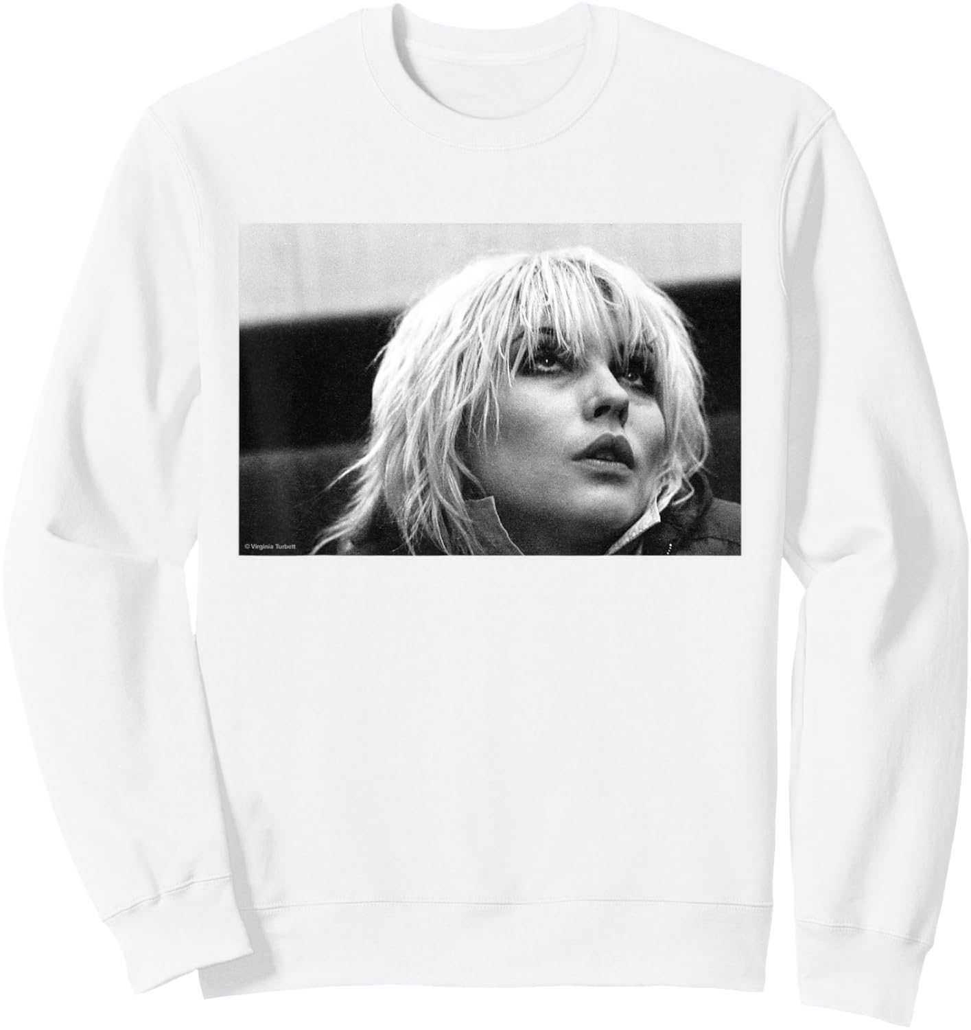 Blondie Singer Debbie Harry by Virginia Turbett Sweatshirt - Sweatshirt | White