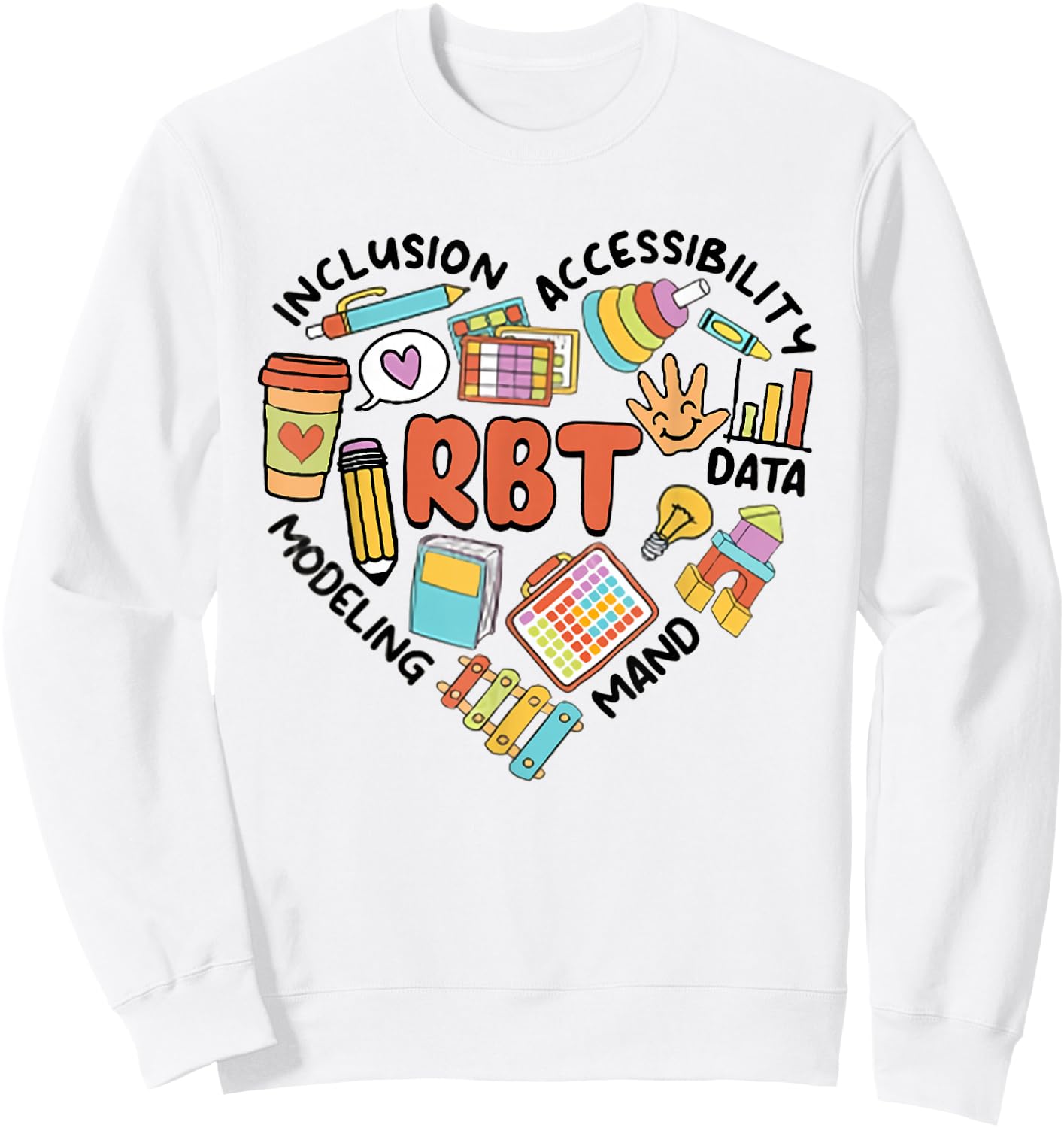 Retro Register Behavior Technician RBT Analyst ABA Therapist Sweatshirt - Sweatshirt | White