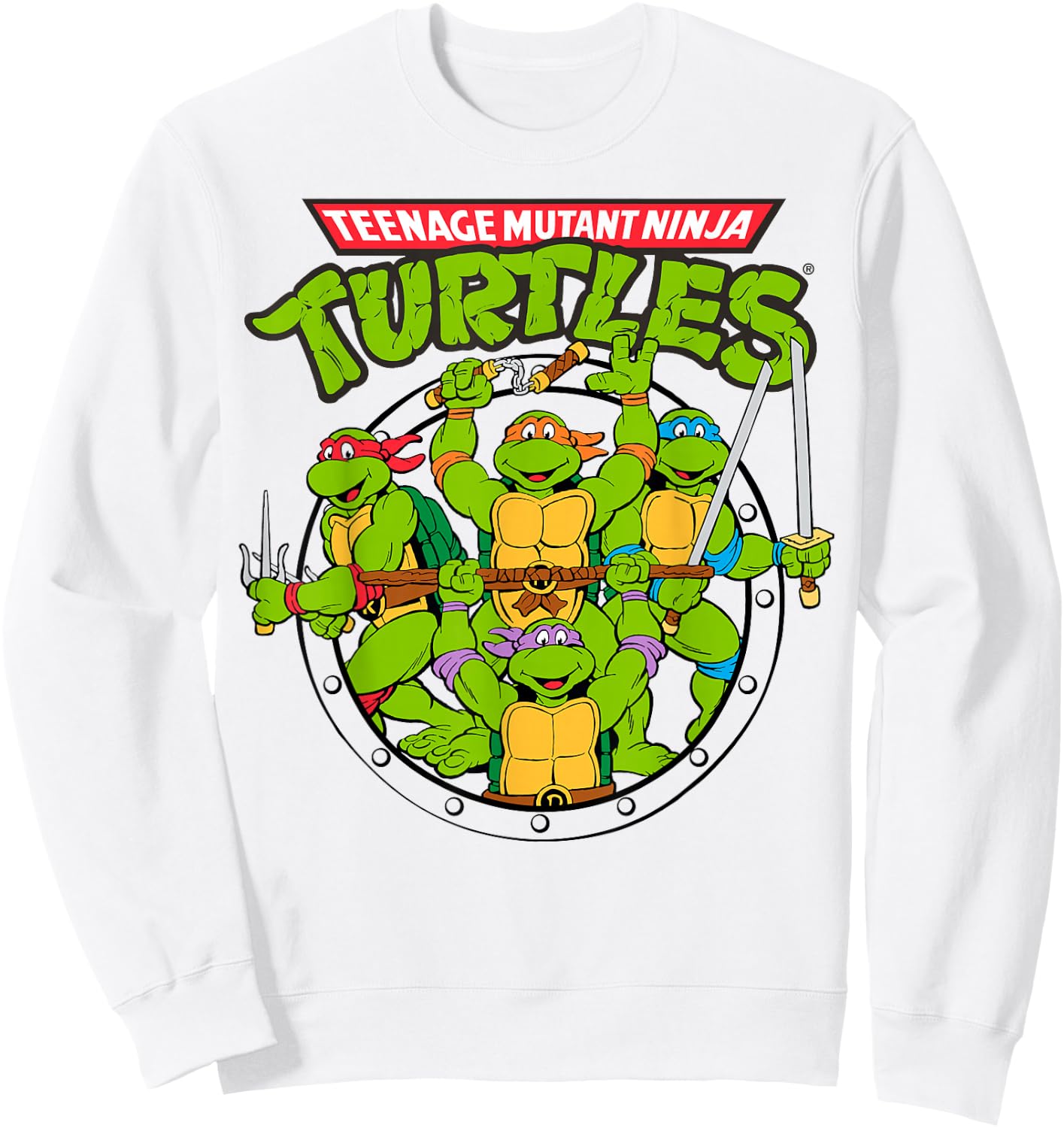 Teenage Mutant Ninja Turtles Group Action Stance Sweatshirt - Sweatshirt | White