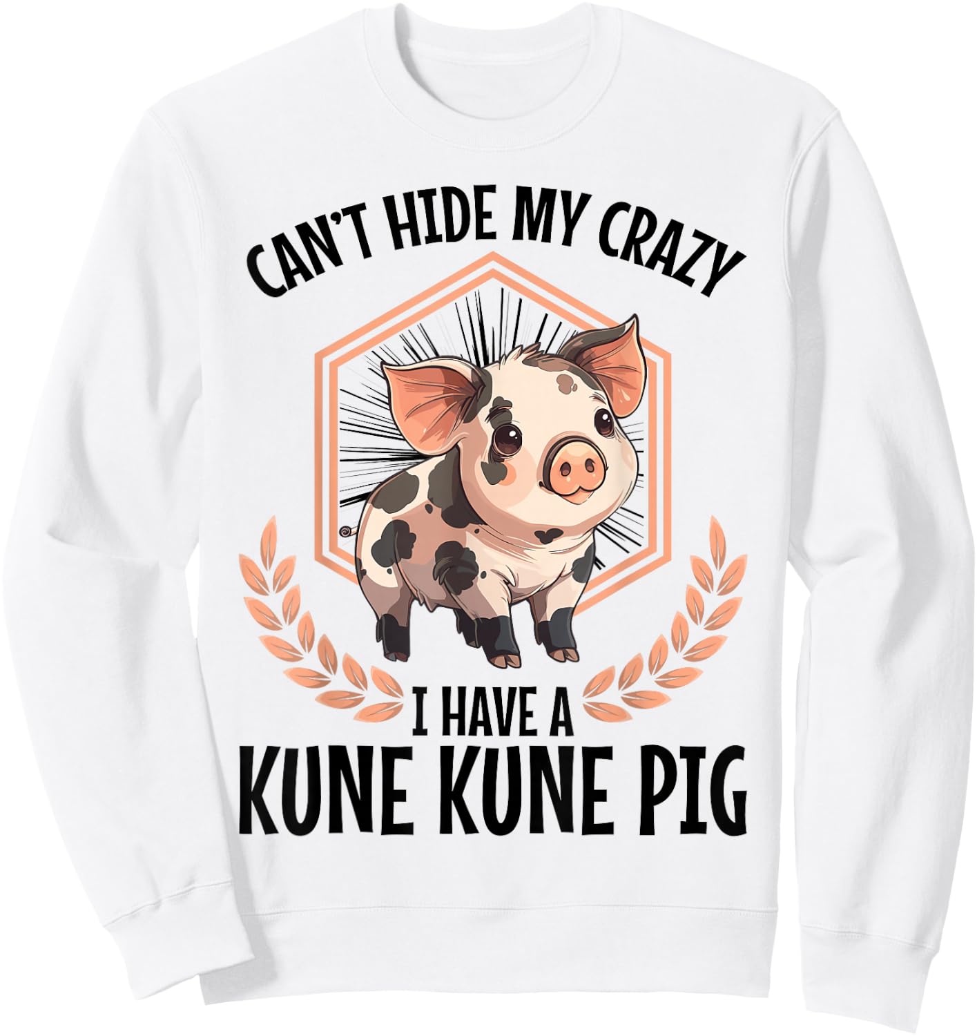 Kune Kune Pig Dad Pig Breeder Supplies Kunekune Pig Sweatshirt - Sweatshirt | White