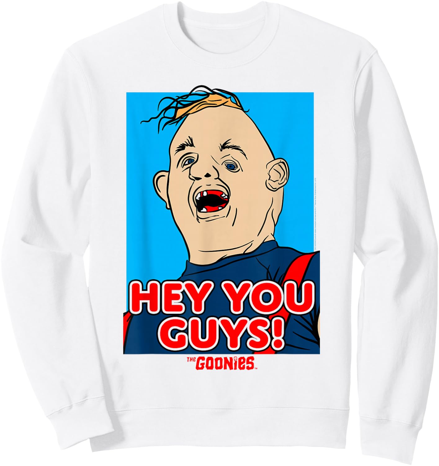 The Goonies Sloth Hey You Guys Sweatshirt - Sweatshirt | White